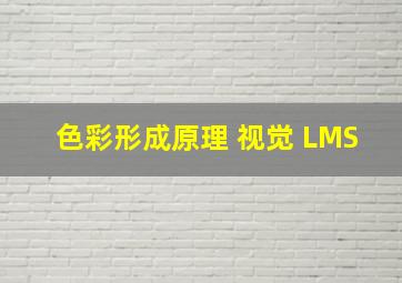 色彩形成原理 视觉 LMS